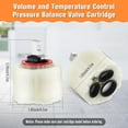 thumbnail image 3 of Replacement for 023529-0070A Cartridge, Compatible with American Standard Single Handle Kitchen Bathroom Tub/Shower, 47 MM, Volume and Temperature Control Pressure Balance Valve Cartridge, 3 of 5