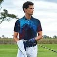 thumbnail image 3 of Fotbe Spooky Halloween Night Scene Camiseta Polo de Golf para Hombre con Estampado – Camisa Deportiva Transpirable con Cuello Abotonado-XX-Large, 3 of 6