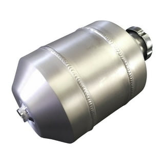 6x20 Vertical Spun Aluminum Gas Tank - 2 Gallon - 3/8 NPT