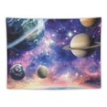 thumbnail image 5 of Patifu Planets Sky Stars Tapestry Wall Hanging Unique Style for Home Decor Art Living Room Bedroom Apartment Dorm 40x30inch, 5 of 6