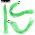 thumbnail image 1 of Zhuge 2 extensiones de cabello trenzado de colores con cola de caballo, accesorios para extensiones de cabello trenzado con bandas de goma sintéticas para mujeres, verde fluorescente, 1 of 2