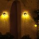 thumbnail image 1 of Juego de 2 luces solares LED Aplique de pared Exterior IP55 Luz de iluminación de pared decorativa impermeable, Lámpara de cerca de pared Patio Jardín Puerta delantera Escalera (Amarillo cálido + luz colorida) ShuxiuWang 8390605893353, 1 of 1