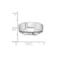thumbnail image 2 of Solid 14k White Gold Standard Comfort Fit Fancy Wedding Band - Size 9, 2 of 2