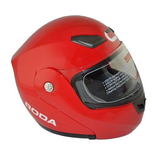 Casco Moto Abatible Deliver Talla XL Rojo Roda Deliver Walmart en linea