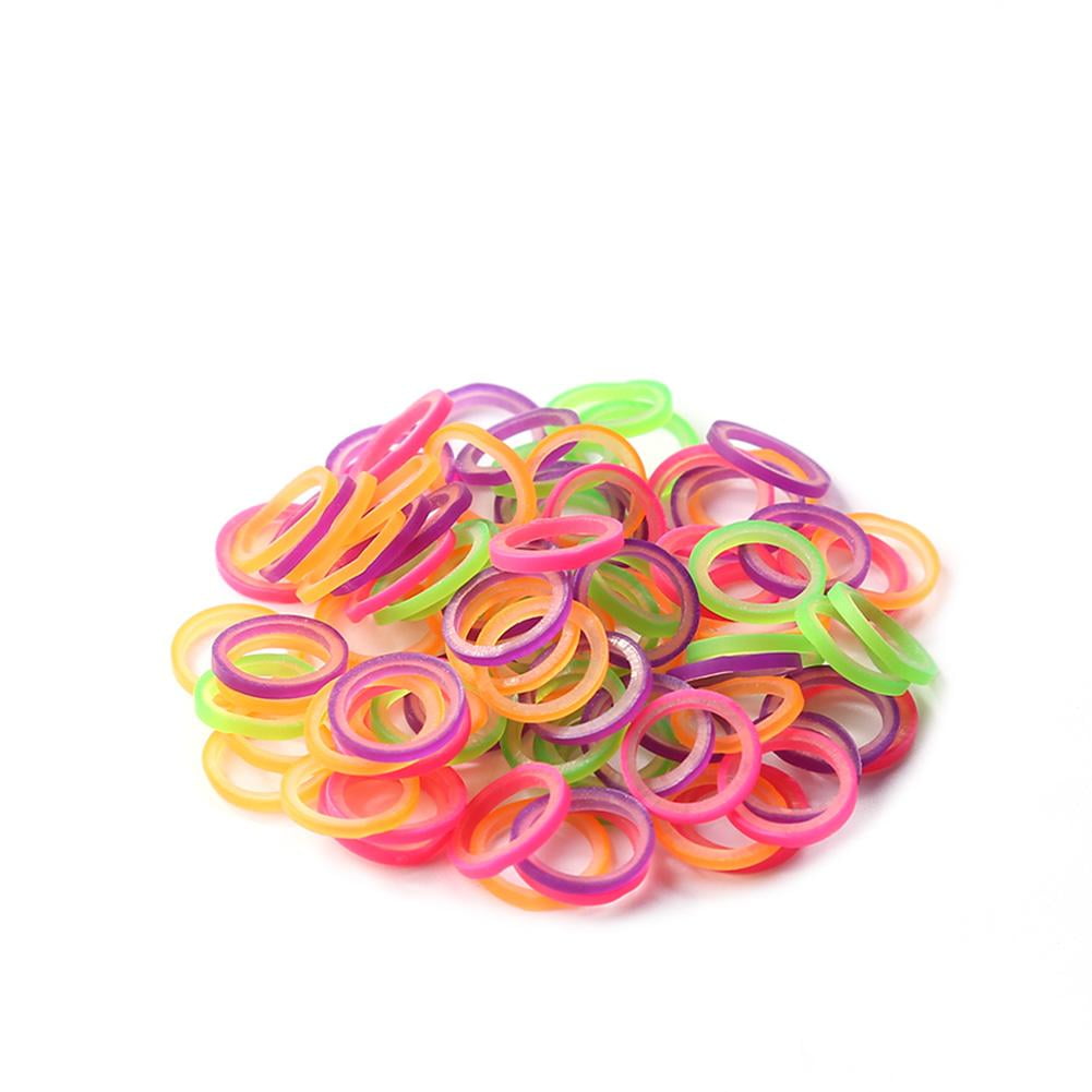 Qionma 100pcs Dental Orthodontic Rubber Bands Latex Braces Transparent