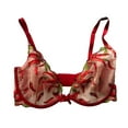 thumbnail image 3 of Victoria's Secret Very Sexy Chili Pepper Embroidered Unlined Low Cut Demi Bra 34D NWT, 3 of 4
