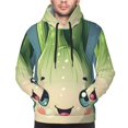 thumbnail image 2 of Bingfone Adorable Kawaii Fennel Character Men's Drawstring Hoodie Long Sleeve Pocket Sweatshirts-3X-Large, 2 of 6