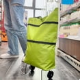 thumbnail image 1 of Paokuoon Chariot de Magasinage Portable Chariot de Magasinage Portable Pliable avec Roues Robuste Réutilisable Polyvalent Pratique à Utiliser pour Magasiner et Voyager, 1 of 7