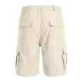 thumbnail image 3 of FAIWAD Cargo Shorts for Men Summer Elastic Waist Shorts Lightweight Multi Zipper Pockets Shorts Big and Tall Cargo Shorts, 3 of 6