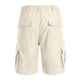 thumbnail image 3 of Ceisia Men's Solid Color Cargo Shorts, Multi-Pocket Elastic Waist Button Fly Casual Shorts for Men Beige L Gifts, 3 of 5