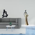 thumbnail image 2 of CarpNettore Desktop Figurine Set Thinker Abstract Sculpture African Figurine Art Crafts Desk Collectible Minimalist Ornament Made of Resin Suitable for Office Hom, 2 of 8