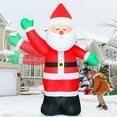 thumbnail image 3 of GOOSH Christmas Inflatables 8.8 FT Santa Claus Inflatable Shaking Hand, Santa Inflatables Blow Up Santa with Built-in LED Light, Outdoor Christmas Decorations Clearance for Xmas Holiday Party, 3 of 7