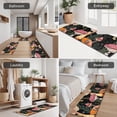 thumbnail image 5 of Red Mushroom Butterfly Black Pattern Kitchen Rugs Sets Of 3,Kitchen Runner Rugs Non Skid Washable,Decorative Kitchen Floor Mats for Kitchen,Sink,Laundry,17"x30"+ 17"x47" + 17"x59", 5 of 6