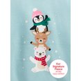 thumbnail image 3 of Garanimals Baby & Toddler Girl Holiday Fleece Crewneck Sweatshirt, Sizes 0–6T, 3 of 7
