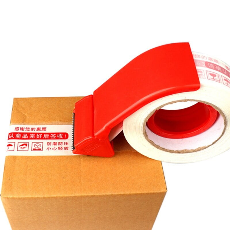 Sealing Packaging Parcel Plastic Roller 2" Width Tape Cutter Dispenser%%