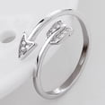 thumbnail image 4 of Flecha Para Mujer, Anillo De Dedo Abierto, Anillo Ajustable, Anillo De Metal 2 Anillos Cateissary AP005528-00, 4 of 6