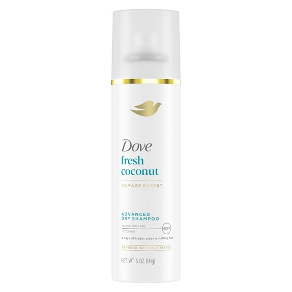 Dove Advanced Dry Shampoo Refresh & Revive Hair Without Water Fresh Coconut for Clean & Fresh Hair, 5 oz