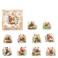 thumbnail image 4 of Scrapbooking Journal Accessories Stickers Theme Animals Stickers PET Scrapbooking Stickers For DIY Scrapbook/ Room Decor, 4 of 8