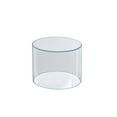 thumbnail image 3 of Clear Acrylic Cylinder Display, Plastic Round Container and Riser, 8"W x 8"H, 3 of 3
