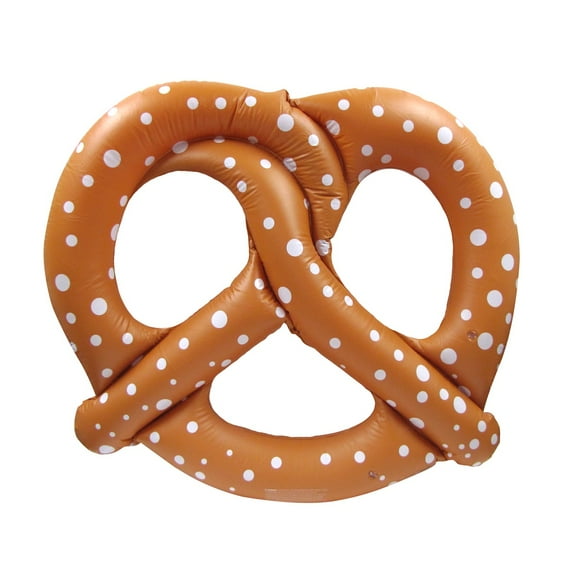 Giant 48" Inflatable Pretzel Swim Pool Water Float Blow Up Toy Party Decoration Novelty Raft