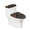 Flower, variant on HELLHERO Daisy Marble Pattern Adds Holiday Charm Toilet Seat Covers Fits All Toilet Shapes Polyester, Stretch, Soft 17"x21"