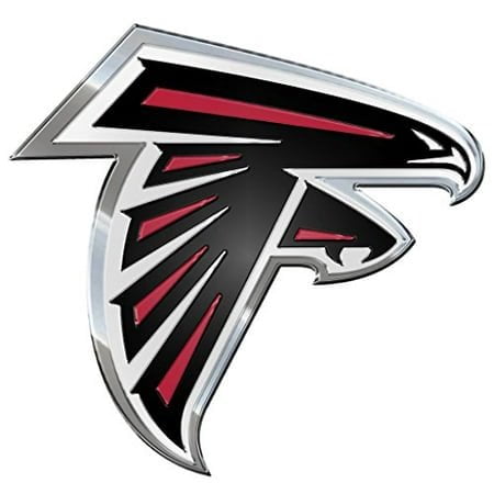 FANMATS NFL Atlanta Falcons Die Cut Color Automobile Emblem, Team Color, 4" x 3"