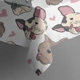 thumbnail image 5 of Bulldog Dog and Love Heart Square Tablecloth,Waterproof Square Table Cover,Wipeable Spillproof Washable Table Cover for Home Kitchen Party Decor 52"x52"(132x132cm), 5 of 6
