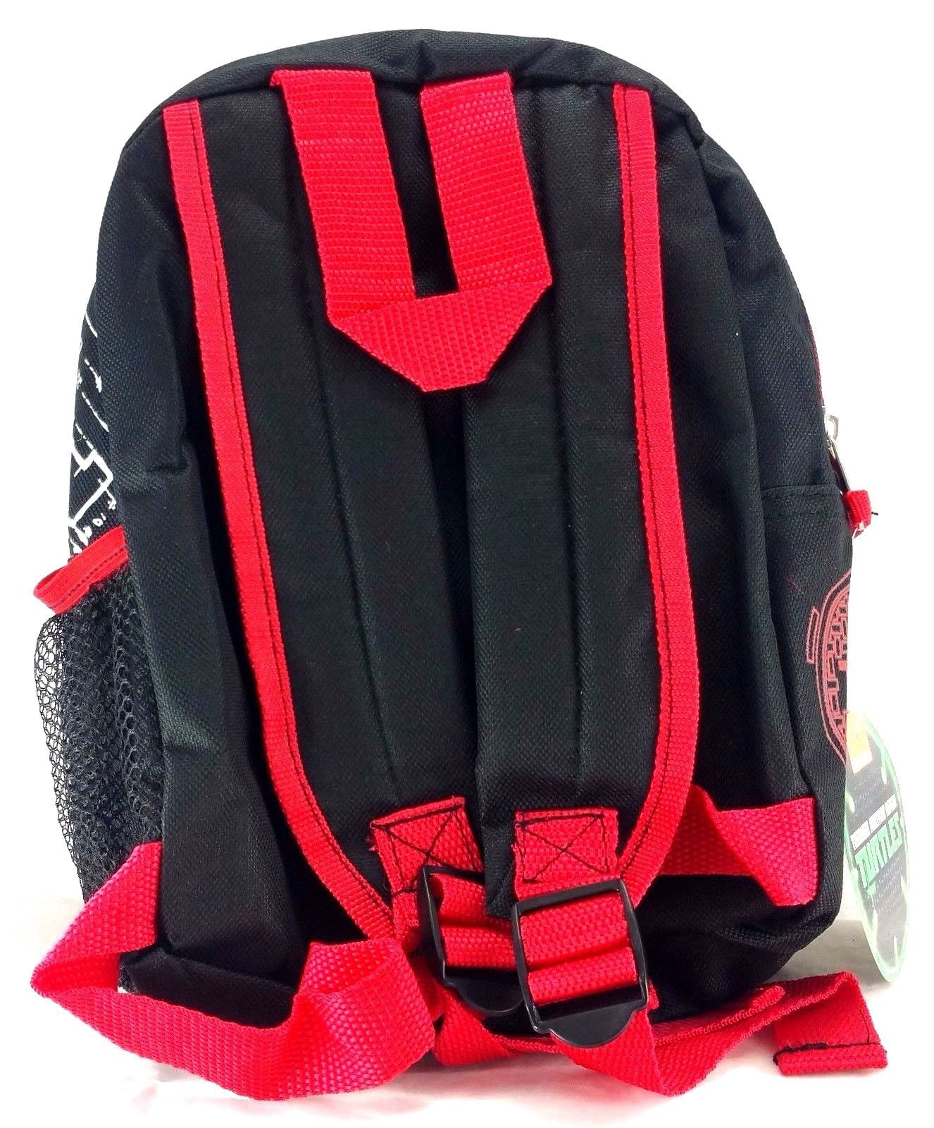 Teenage Mutant Ninja Turtles 10" Canvas Black & Red School Backpack