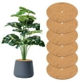 thumbnail image 1 of Uxcell 6-Pack Coconut Fibers Mulch Ring Tree Protector Mat, 23.6 Inch Tree Ring Mulch Mat for Plants [Coconut Brown], 1 of 7