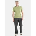 thumbnail image 4 of Ozark Trail Men's and Big Men's Merino Wool Blend Polo Shirt, Sizes S-3XL, 4 of 5