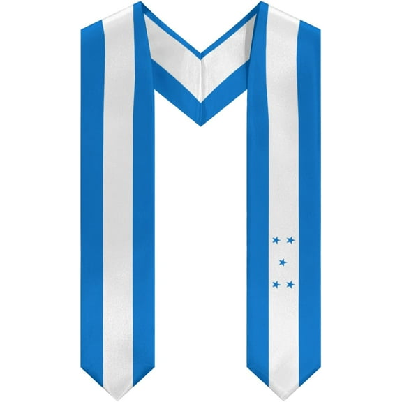 Honduras Flag Graduation Stole Shawl Sash Honor For Study Aboard International Students