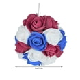 thumbnail image 3 of Nkmbld 6Pcs 4th of July Hanging Balls Ornaments, Patriotic Red White Blue Sequin Hanging Ball Pendant for Veterans Day Party Home Christmas Tree Decor, 3 of 9