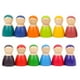 thumbnail image 4 of Figuras de personas Juguetes de muñecas, 12 piezas Muñecas de clavija Juguetes de muñecas de madera Figuras Juguetes de muñecas Estándares líderes en la industria, 4 of 7
