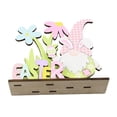 thumbnail image 4 of Yuarrent Paquete de 2 carteles de de para el día de Pascua, borde liso, conejo enano, prácticos adornos de rodajas de para Artesanía Yuarrent HA028584-00, 4 of 6