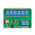 thumbnail image 1 of Módulo de Relé de 8 Canales con Fuente de Alimentación de 12-24/5 V CC, Módulo WiFi ESP-12F Integrado para Desarrollo Secundario ESP8266., 1 of 5