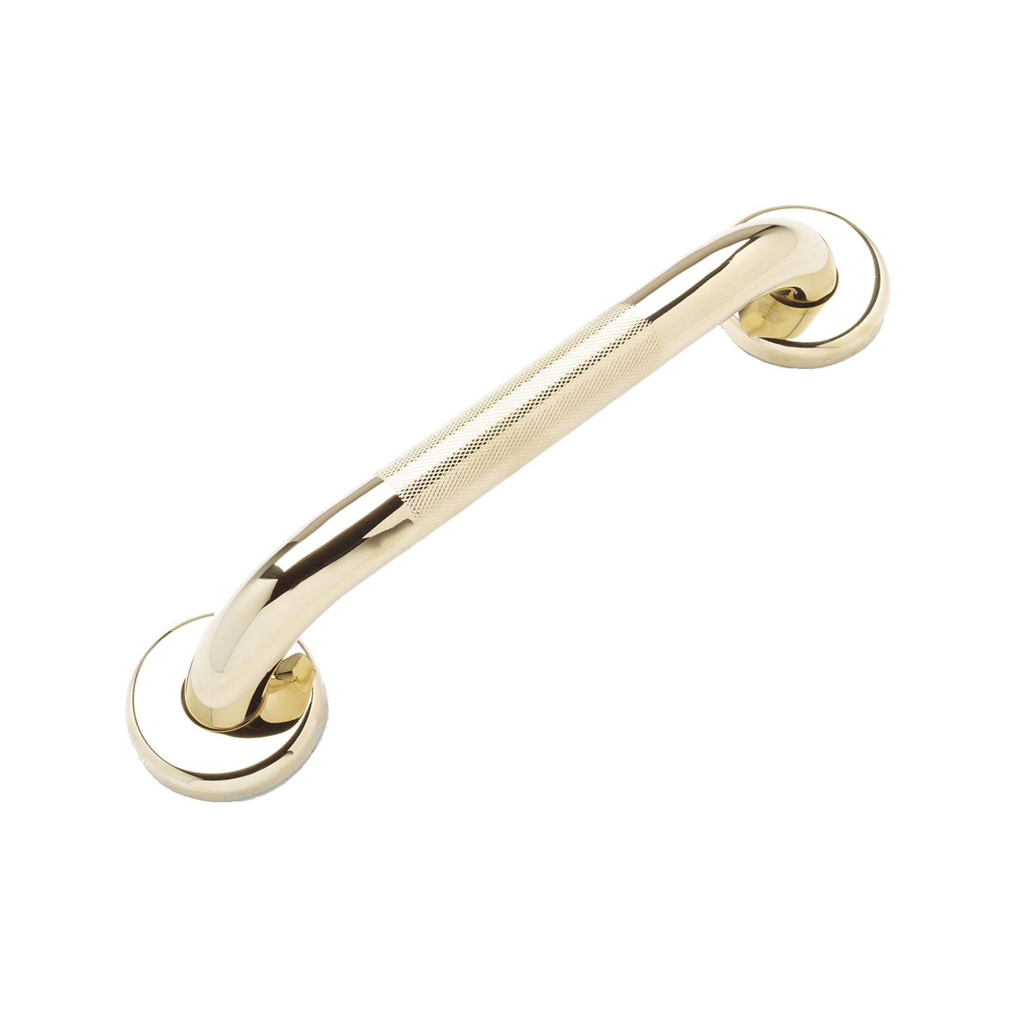 Bathroom Safety Grab Bar for Shower Toilet Tub - Polished Brass/ADA/304 Stainless Steel/Knurled/ 24"