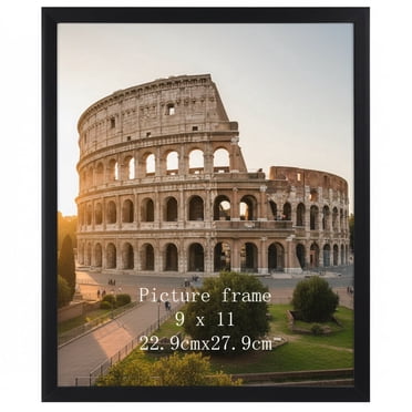 9x11 Picture Frame for Home Decor, Black