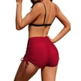 thumbnail image 3 of Aunavey Women Swim Shorts High Waisted Swimsuit Shorts Scalloped Trim Swim Bottom Board Shorts, 3 of 5