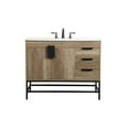 thumbnail image 3 of Elegant Kitchen and Bath 42 inch Single bathroom vanity in natural oak, 3 of 8