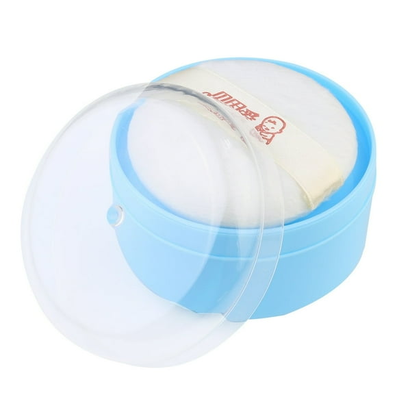 JUNWELL Baby Talcum Powder Box Portable Talcum Powder Storage Case Infants Skin Care Powder Box for Home Daily Use with Powder P