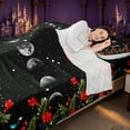 thumbnail image 4 of Homewish Red Flower Floral Queen Sheets, Bohemian Moon Phase Queen Sheet Sets, 4 Pieces, 1 Flat Sheet, 1 Fitted Sheet and 2 Pillowcases, 4 of 6