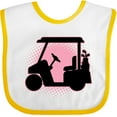 thumbnail image 3 of Inktastic Golfing Girls Golf Cart Girls Baby Bib, 3 of 4