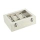 thumbnail image 5 of Estuche de viaje para relojes, organizador de joyas, soporte para pulseras, multifuncional, resistente, para hombres y mujeres, ideal para el Día de Beige, 5 of 8
