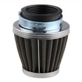 thumbnail image 3 of Trayknick Motorcycle Accessories Oval Metallic Clamp-on Refit Intake Funnel Air Filter, 3 of 13