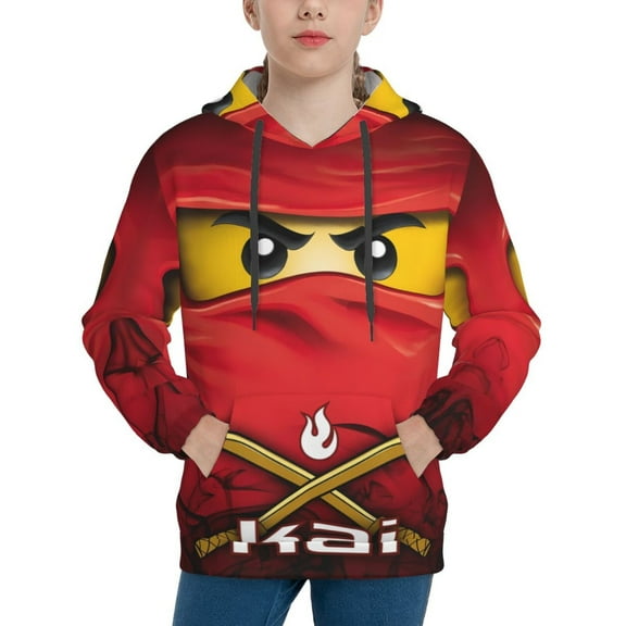 NinJago Teen Long Sleeve Hoodies Novelty Hoodie Youth Pullover Hooded Clothes With Pocket Sweatshirt For Boys Girls