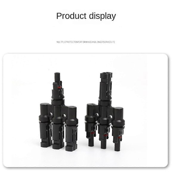 Photovoltaic Connector T-Type Four-Way One-Point Four-Way Conversion Connector Solar Panel Assembly