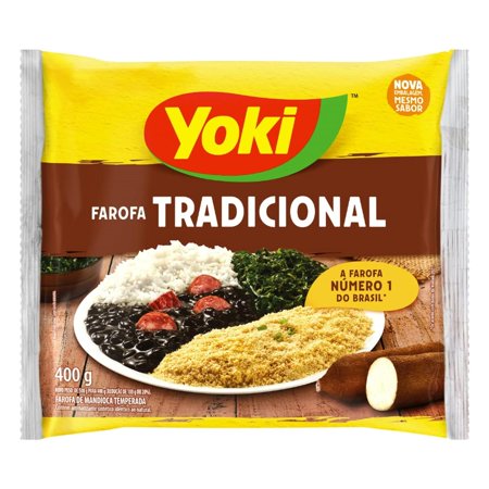 Seasoned Cassava Flour 14 Oz Farofa De Mandioca Pronta Temperada 400 Grams