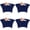 Navy Blue-6 FT (72 in), variant on Round Spandex Tablecloth Black 5 FT (60 in) For Wedding Banquet Birthday Party