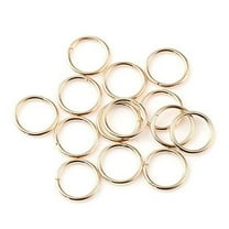 HDSupplies 200 Pieces - 10mm Jump Rings - KC Gold Tone Plated - 18 Gauge (1mm Thickness)