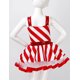 thumbnail image 5 of Vestido de ballet con tutú de rayas y lentejuelas para niñas, vestido de patinaje artístico, disfraz de actuación con rayas de bastón de caramelo para fiesta de Navidad, 5 of 5